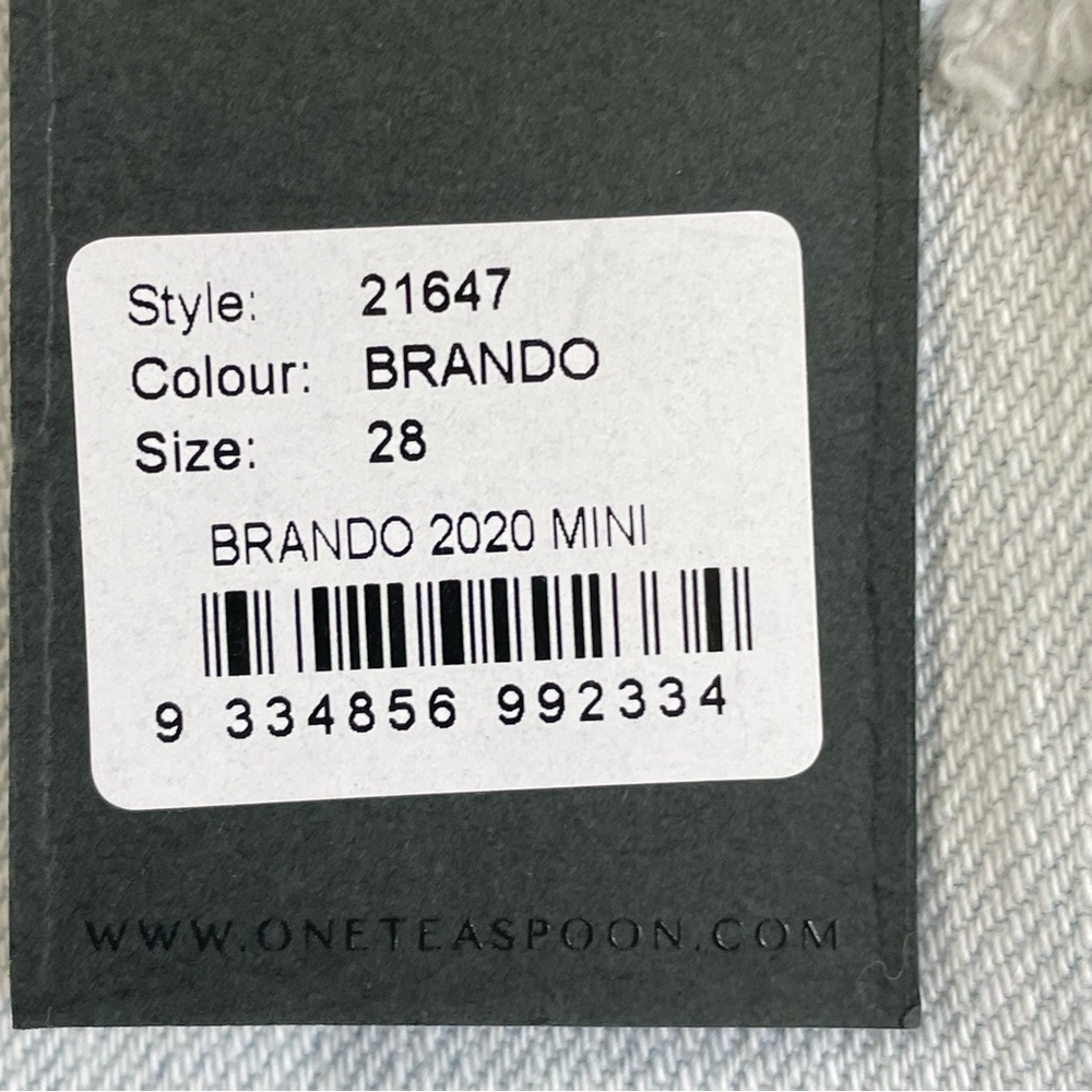 One Teaspoon 2020 Mini High Waist Skirt in Brando Style 21647 Size 28 NWT‎ - Picture 10 of 12